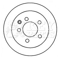 KEY PARTS Bremžu diski KBD4368